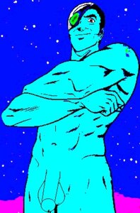 Rating: Explicit Score: 0 Tags: 1boy alien artist_request balls blue_skin britai_kridanik cyborg macross male male_only nude penis rule34 solo testicles User: bunchy7s