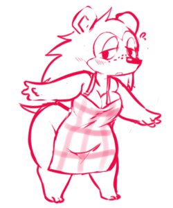 Rating: Questionable Score: 0 Tags: animal_crossing anthro apron big_breasts blush breasts clothing e621 eulipotyphlan female freckles hedgehog mammal mangneto nintendo sable_able slightly_chubby solo User: bunchy7s Rating: Questionable Score: 0 Tags: animal_crossing anthro apron big_breasts blush breasts clothing e621 eulipotyphlan female freckles hedgehog mammal mangneto nintendo sable_able slightly_chubby solo User: bunchy7s