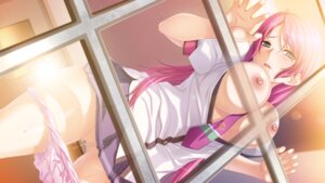 Rating: Explicit Score: 0 Tags: blush breasts censored female game_cg long_hair makichan_to_nau nipples panties pink_hair pussy pussy_juice rule34 seifuku underwear User: bunchy7s