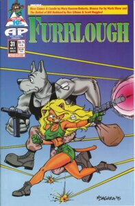Rating: Safe Score: 0 Tags: 1995 antarctic_press anthro bag belt blonde_hair blue_eyes boots bottomwear canid canine canis clothed clothing comic cover cover_art cover_page dog_tags domestic_cat domestic_dog e621 english_text felid feline felis female footwear fur furrlough gloves grey_body grey_fur gun hair handwear male mammal mike_sagara orange_body orange_fur ranged_weapon running shirt shoes shorts signature tank_top text topwear weapon User: bunchy7s