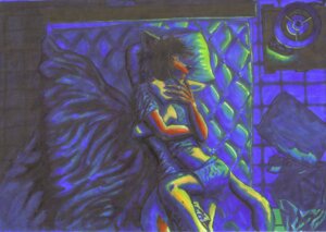 Rating: Safe Score: 0 Tags: absurd_res anthro bed canid canine canis clothed clothing cuddling domestic_dog duo e621 eyes_closed female furniture hair hi_res hug love lying male mammal open_mouth pillow romantic romantic_couple shanegdraco sleeping smile wolf User: bunchy7s