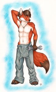Rating: Safe Score: 0 Tags: 2011 4_toes 5_fingers anthro astrofox barefoot biped black_nose bottomwear brown_body brown_fur brown_hair canid canine claws clothed clothing countershade_torso countershading dipstick_ears dipstick_tail e621 ear_markings feet fingers fox front_view full-length_portrait fur gloves_(marking) grey_bottomwear grey_clothing grey_pants hair half-closed_eyes hand_behind_head holding_object holding_tool korrok looking_aside male mammal markings mechanic multicolored_body multicolored_ears multicolored_fur multicolored_tail narrowed_eyes orange_body orange_eyes orange_fur overalls overalls_only pants pecs portrait pose red_body red_fur short_hair simple_background smile solo standing tail tail_markings toes tools topless white_body white_countershading white_fur wrench User: bunchy7s