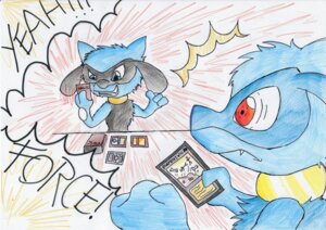 Rating: Safe Score: 0 Tags: :s black_body black_fur blue_body blue_eyes blue_fur blue_hair canid canine card card_deck card_game duo e621 emanata fangs fur gaming generation_4_pokemon gesture grin hair hand_gesture hasbro holding_card holding_object holding_single_card magic:_the_gathering magic:_the_gathering_card male mammal nintendo pokemon pokemon_(species) red_eyes riolu shocked smile sorcery_card_(magic) teeth thumbs_up trading_card trading_card_game umpherio wizards_of_the_coast yawgmoth's_will User: bunchy7s