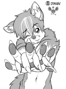 Rating: Safe Score: 0 Tags: 3:4 anthro blush canid canine canis countershading digital_drawing_(artwork) digital_media_(artwork) domestic_dog e621 eldiman greyscale hair hand_holding looking_at_viewer male mammal monochrome short_hair smile solo User: bunchy7s