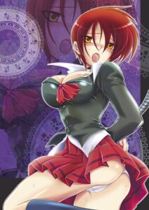 Rating: Questionable Score: 0 Tags: beige_skin blush bow breasts brown_hair cameltoe canon_genderswap choker cleavage clothes color dress_shirt female female_only footwear hair human iori_yagami jacket king_of_fighters kip kneehighs large_breasts lips lipstick looking_back makeup midnight_bliss miniskirt open_eyes open_mouth panties pleated_skirt pussy red_hair ribbon rule34 rule_63 shirt short_hair skirt snk socks solo standing sweat unbuttoned underwear upskirt white_panties yellow_eyes zoom_layer User: bunchy7s