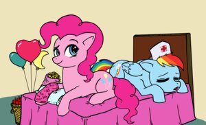 Rating: Safe Score: 0 Tags: apple balloon bed blue_body blue_eyes blue_feathers blue_fur candy cast clothing colored crescent_moon curly_mane cutie_mark dessert digital_drawing_(artwork) digital_media_(artwork) duo e621 earth_pony equid equine eyes_closed feathered_wings feathers female feral food friendship_is_magic fruit fur furniture geometric_balloon hair hasbro hat headgear headwear heart_balloon heart_clothing heart_hat heart_headwear heart_print heart_symbol horse inflatable inside mammal moon moon_balloon multicolored_hair my_little_pony mythological_creature mythological_equine mythology nurse_clothing nurse_hat nurse_headwear on_bed pegasus pink_body pink_fur pink_hair pinkie_pie_(mlp) plant plaster_ponies pony print_clothing print_hat print_headgear print_headwear rainbow_dash_(mlp) rainbow_hair red_cross shaped_balloon simple_background sleeping tail white_background wings User: bunchy7s