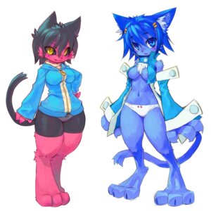 Rating: Questionable Score: 0 Tags: 1:1 anthro areola areola_slip chest_tuft clothed clothing cotora domestic_cat duo e621 felid feline felis female fur mammal nipple_outline open_clothing open_shirt open_topwear panties shirt simple_background tail topwear tuft underwear white_background User: bunchy7s