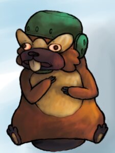 Rating: Safe Score: 0 Tags: 3:4 3_fingers 3_toes ambiguous_gender armor beaver beaver_tail bibarel black_body black_nose brown_body buckteeth cheek_tuft derp_eyes e621 facial_markings facial_tuft feet feral fingers generation_4_pokemon green_helmet head_markings headgear helmet intellectual_disability low_res mammal markings mask_(marking) nintendo pokemon pokemon_(species) rocket_grunt_(artist) rodent simple_background solo tail tan_body teeth toes tuft User: bunchy7s
