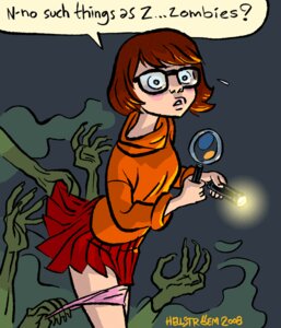 Rating: Questionable Score: 0 Tags: 1girls 2008 clothed clothing female female_only glasses hanna-barbera hellstroem imminent_rape panties panty_pull rape rule34 scooby-doo velma_dinkley zombie User: bunchy7s