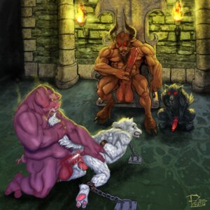 Rating: Explicit Score: 0 Tags: 1:1 absurd_res anal anal_penetration anthro anus balls bdsm big_balls big_penis bodily_fluids bondage bound bovid bovine canid canine canis chain chained_to_floor chair cum cum_in_ass cum_inside cum_on_balls domestic_pig dominant dominant_male e621 english_text erection european_mythology forced from_behind_position furniture genital_fluids genitals greek_mythology group hi_res labyrinth leash looking_back male male/male male_penetrated male_penetrating male_penetrating_male mammal minotaur mythology overweight penetration penile penile_penetration penis rape sex studio-pirrate submissive submissive_male suid suine sus_(pig) text throne wolf User: bunchy7s