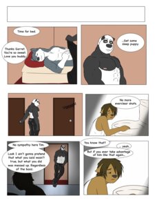 Rating: Questionable Score: 0 Tags: 2013 3:4 abs anthro athletic bear bed biceps bottomwear canid canine canis clothed clothing comic dialogue domestic_cat domestic_dog e621 english_text felid feline felis fur furniture garret_(rain-yatsu) giant_panda hi_res husky inside male male/male mammal multiple_scenes muscular nipples nordic_sled_dog pants pecs rain-yatsu rainier_(rain-yatsu) seattle_fur shirt spitz tank_top text tim_(rain-yatsu) topless topwear User: bunchy7s
