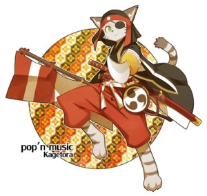 Rating: Safe Score: 0 Tags: anthro armor bemani e621 eye_patch eyewear felid flag kagetora_(pop'n_music) katana konami male mammal melee_weapon pantherine pop'n_music pop'n_music_9 samurai simple_background solo sword tail tiger warrior weapon white_background yow User: bunchy7s