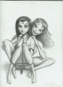 Rating: Explicit Score: 0 Tags: 2girls dc dc_comics female female_only monochrome multiple_females multiple_girls ralfieboy raven_(dc) rule34 starfire straight_hair teen_titans yuri User: bunchy7s
