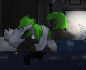 Rating: Safe Score: 0 Tags: 2011 anthro anthro_on_anthro arm_grab bed black_body black_fur black_nose bottomwear brown_eyes canid canine canis clothed clothing cuddling detailed_background dipstick_ears dipstick_tail duo e621 ear_markings ears_back electronics eyes_closed fox fur fur_markings furniture gloves_(marking) green_body green_fur grey_body grey_fur half-closed_eyes hand_on_head hug inner_ear_fluff inside jewelry kissing lamp looking_at_another looking_at_partner lying male male/male mammal markings multicolored_body multicolored_ears multicolored_fur multicolored_tail narrowed_eyes necklace on_back on_bed on_front pants partially_clothed pivoted_ears raised_clothing raised_shirt raised_topwear red_fox romantic romantic_couple shirt signature syynx tail tail_markings television toony topless topwear true_fox tuft two_tone_body two_tone_fur white_body white_fur wolf User: bunchy7s Rating: Safe Score: 0 Tags: 2011 anthro anthro_on_anthro arm_grab bed black_body black_fur black_nose bottomwear brown_eyes canid canine canis clothed clothing cuddling detailed_background dipstick_ears dipstick_tail duo e621 ear_markings ears_back electronics eyes_closed fox fur fur_markings furniture gloves_(marking) green_body green_fur grey_body grey_fur half-closed_eyes hand_on_head hug inner_ear_fluff inside jewelry kissing lamp looking_at_another looking_at_partner lying male male/male mammal markings multicolored_body multicolored_ears multicolored_fur multicolored_tail narrowed_eyes necklace on_back on_bed on_front pants partially_clothed pivoted_ears raised_clothing raised_shirt raised_topwear red_fox romantic romantic_couple shirt signature syynx tail tail_markings television toony topless topwear true_fox tuft two_tone_body two_tone_fur white_body white_fur wolf User: bunchy7s