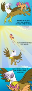 Rating: Safe Score: 0 Tags: absurd_res avian beak brown_body brown_feathers comic e621 english_text equid equine feathered_wings feathers female feral friendship_is_magic gilda_(mlp) gryphon hasbro hi_res mammal my_little_pony mythological_avian mythological_creature mythological_equine mythology orange_body orange_feathers pegasus scootaloo_(mlp) tail text training unknown_artist white_body white_feathers wings young young_feral User: bunchy7s