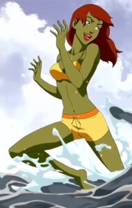 Rating: Questionable Score: 0 Tags: 1girls bikini color dc dc_comics earth_16 female female_only green_skin hair miss_martian red_hair rule34 running single smile solo water young_justice young_justice_(cartoon) User: bunchy7s