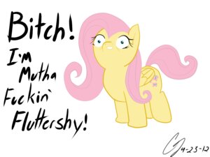 Rating: Questionable Score: 0 Tags: 2012 4:3 acethebigbadwolf arthropod big_eyes butterfly cutie_mark e621 english_text equid equine feathered_wings feathers female feral fluttershy_(mlp) friendship_is_magic hair hasbro hi_res insect insult lepidopteran long_hair mammal mane my_little_pony mythological_creature mythological_equine mythology pegasus pink_eyes profanity quadruped signature simple_background smile solo standing tail text white_background wings yellow_body yellow_feathers User: bunchy7s