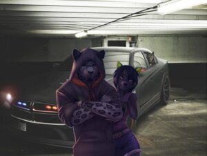 Rating: Safe Score: 0 Tags: anthro black_nose bottomwear canid canine canis car clothed clothing denim denim_clothing detailed detailed_background dodge_(brand) domestic_dog e621 evolvekonceptz felid female front_view frown fur green_ears grey_body grey_fur group heterochromia hoodie inside_car inside_vehicle koul leopard license_plate male mammal pantherine police scowl shorts stellantis_n.v. third-party_edit topwear vehicle User: bunchy7s
