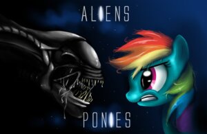 Rating: Safe Score: 0 Tags: 2011 alien alien_(franchise) ambiguous_gender blue_body blue_fur bodily_fluids cheek_window clenched_teeth crossover drooling duo e621 english_text equid equine female friendship_is_magic fur hair hasbro hereticofdune hi_res horse mammal multicolored_hair my_little_pony pony purple_eyes rainbow_dash_(mlp) rainbow_hair saliva simple_background space star teeth text unavailable_at_source xenomorph User: bunchy7s