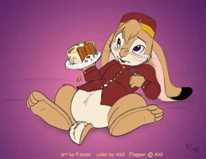 Rating: Safe Score: 0 Tags: 2011 4_toes aldi_(artist) alternative_fashion ambiguous_gender anthro bellhop belly biped blush bottomless button_(fastener) button_pop cake carrot_cake clothed clothing crumbs dated dessert digital_media_(artwork) e621 english_text featureless_crotch feet flapper flapper_rabbit floppy_ears food front_view hat headgear headwear hindpaw lagomorph leporid lying mammal on_back paws pmoss purple_eyes rabbit solo stuffing text toes wardrobe_malfunction weight_gain whiskers young young_anthro User: bunchy7s