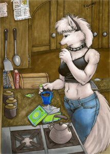 Rating: Safe Score: 0 Tags: 2010 anastasia_(kalahari) anthro appliance arctic_fox beverage biped blue_eyes book bottomwear breasts cabinet canid canine clothed clothing collar container cookie cup e621 female food fox fully_clothed fur hair half-closed_eyes holding_container holding_cup holding_object inside kalahari kitchen kitchen_appliance mammal marker_(artwork) midriff narrowed_eyes navel oven pants shirt solo standing tail tank_top tea teapot topwear traditional_media_(artwork) true_fox white_body white_fur white_hair User: bunchy7s Rating: Safe Score: 0 Tags: 2010 anastasia_(kalahari) anthro appliance arctic_fox beverage biped blue_eyes book bottomwear breasts cabinet canid canine clothed clothing collar container cookie cup e621 female food fox fully_clothed fur hair half-closed_eyes holding_container holding_cup holding_object inside kalahari kitchen kitchen_appliance mammal marker_(artwork) midriff narrowed_eyes navel oven pants shirt solo standing tail tank_top tea teapot topwear traditional_media_(artwork) true_fox white_body white_fur white_hair User: bunchy7s