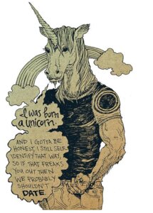 Rating: Safe Score: 0 Tags: anthro e621 english_text equid equine horn male mammal mythological_creature mythological_equine mythology simple_background solo text unicorn unknown_artist white_background User: bunchy7s