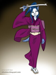 Rating: Questionable Score: 0 Tags: 3:4 anthro asian_clothing blue_hair canid canine clothed clothing e621 east_asian_clothing english_text female hair holding_melee_weapon holding_object holding_sword holding_weapon japanese_clothing katana kimono looking_at_viewer mammal melee_weapon samurai solo sword text ultrafem url warrior weapon yuki_(shadowzero20) User: bunchy7s