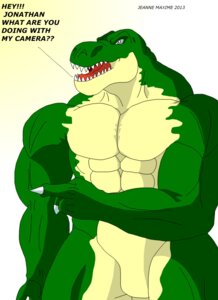 Rating: Safe Score: 0 Tags: 2013 abs absurd_res angry anthro athletic biceps biped claws dialogue dinosaur e621 english_text fangs flexing green_body green_skin grey_eyes hi_res lizard male maxime-jeanne muscular muscular_anthro nude open_mouth pecs pose prehistoric_species reptile saurischian scales scalie solo standing teeth text theropod thomas_carter tongue tyrannosaurid tyrannosauroid tyrannosaurus tyrannosaurus_rex vein yellow_body yellow_skin User: bunchy7s