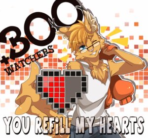 Rating: Safe Score: 0 Tags: anthro celebration clothing e621 eyewear felid feline gaming geek get glasses heart_symbol hoodie kitt-n-valentine lynx male mammal nerd one_eye_closed playing_video_game rozenbane shirt solo tank_top topwear wink User: bunchy7s