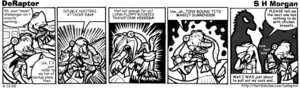 Rating: Questionable Score: 0 Tags: 2000 anthro avian bird black_and_white breasts chicken clothing comic deraptor dinosaur dromaeosaurid e621 english_text eyewear female flat_chested galliform glasses group humor innuendo magical_girl_outfit monochrome non-mammal_breasts oscine owl parody passerine phasianid prehistoric_species reptile s_h_morgan sailor_uniform saurischian scalie text theropod tit_(bird) toony uniform velociraptor User: bunchy7s