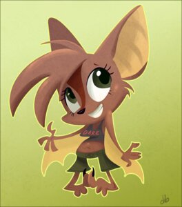 Rating: Safe Score: 0 Tags: 3_toes 4_fingers anthro barefoot bat big_ears big_eyes biped black_nose bottomwear breasts brown_body brown_fur claws clothing digital_media_(artwork) dingbat dingbat_(character) e621 feet female fingers front_view full-length_portrait fur gradient_background green_eyes hair looking_up mammal membrane_(anatomy) membranous_wings navel outline pants portrait shirt_logo shorts simple_background smile solo standing tan_body tan_fur tan_hair toe_claws toes toony wings User: bunchy7s