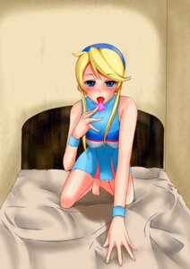 Rating: Explicit Score: 0 Tags: 1girls all_fours blonde_hair blue_eyes blush cheerleader condom female heroman lina_davis rule34 solo tagme User: bunchy7s