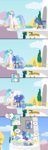 Rating: Safe Score: 0 Tags: absurd_res blue_body blue_feathers canterlot comic cutie_mark duo e621 equid equine feathered_wings feathers female feral friendship_is_magic hasbro hi_res horn humor joke mammal my_little_pony mythological_creature mythological_equine mythology nimaru princess princess_celestia_(mlp) princess_luna_(mlp) quadruped royalty sibling_(lore) sister_(lore) sisters_(lore) tail white_body white_feathers winged_unicorn wings User: bunchy7s