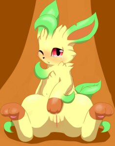 Rating: Explicit Score: 0 Tags: 2012 blush bodily_fluids e621 eeveelution female feral generation_4_pokemon genitals hi_res leafeon looking_at_viewer nintendo one_eye_closed pokemon pokemon_(species) presenting red_eyes solo spread_legs spreading tears unknown_artist vulva User: bunchy7s