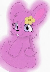 Rating: Questionable Score: 0 Tags: anthro buckteeth butt dunkinbean e621 female lagomorph leporid looking_at_viewer looking_back low_res mammal rabbit rear_view simple_background solo teeth User: bunchy7s