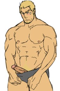 Rating: Explicit Score: 0 Tags: 1boy bara black_briefs blonde_hair blonde_pubic_hair blushing briefs briefs_down cid_highwind erect_penis erection final_fantasy final_fantasy_vii magnum_feering male male_only muscular muscular_male penis rule34 solo tagme yaoi User: bunchy7s