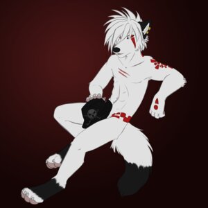 Rating: Questionable Score: 0 Tags: 1:1 4_toes 5_fingers absurd_res anthro biped black_body black_fur black_nose canid canine canis claws clothing collarbone digitigrade dipstick_tail e621 ear_piercing fedora feet fingers fur gradient_background hair hat hat_on_penis headgear headwear hi_res looking_aside looking_at_viewer male mammal markings multicolored_tail nude piercing pinup pose raphial raphial_(character) raphial_mcduffy red_body red_eyes red_fur runicnature scar short_hair side_view simple_background skull_and_crossbones solo tail tail_markings toes white_body white_fur white_hair wolf User: bunchy7s