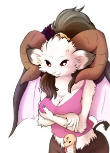 Rating: Safe Score: 0 Tags: anthro baphomet_(deity) bottomless bovid bovid_horn breasts caprine caprine_demon caprine_horn cleavage clothed clothing deity demon digital_media_(artwork) duo e621 female feral front_view fully_clothed goat goat_demon half-length_portrait holding_breast horn koriinu looking_at_viewer mammal membrane_(anatomy) membranous_wings portrait ram_horn reptile scalie shirt snake solo_focus tail tank_top topwear wings User: bunchy7s