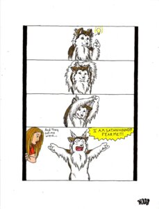 Rating: Safe Score: 0 Tags: blonde_hair brown_eyes canid canine canis caught_in_the_act comic dialogue domestic_dog e621 english_text female feral fur hair human humor husky idea light_bulb mammal nordic_sled_dog open_mouth pretend pretending spitz teeth text tk-productionz tongue User: bunchy7s