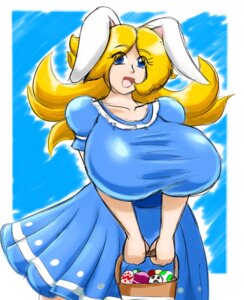 Rating: Safe Score: 0 Tags: anthro basket big_breasts blonde_hair blue_eyes breasts brittany_(speeds) clothing container dress e621 egg female hair hi_res huge_breasts lagomorph leporid mammal rabbit solo speeds User: bunchy7s