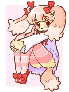 Rating: Safe Score: 0 Tags: 3:4 :3 aliasing anthro arms_together bent_legs biped blush border bow_(feature) bow_accessory canid canine canis cel_shading clothing digital_media_(artwork) dipstick_ears dipstick_tail domestic_dog dress e621 ear_bow ear_markings extended_arms feet_together female footwear fur hair hands_on_leg hands_on_own_leg hands_on_own_shin hands_on_shin hands_together holding_both_legs holding_both_shins interlocked_fingers itou_sora kemono kin-shun knees_pulled_up knock-kneed legs_together legwear long_ears looking_at_viewer low_res mammal markings multicolored_ears multicolored_tail pink_body pink_fur pink_hair red_eyes ribbons shaded shoes short_hair sitting smile solo tail tail_markings twin_bows twin_ear_bows white_border User: bunchy7s