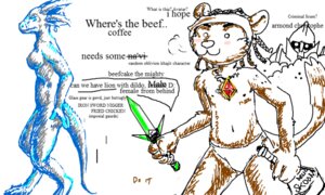 Rating: Questionable Score: 0 Tags: anthro argonian bethesda_game_studios breasts clothing dagger digital_drawing_(artwork) digital_media_(artwork) e621 english_text felid feline female flockdraw group khajiit male mammal melee_weapon microsoft nipples oblivion racial_slur racism scalie sketch sketch_page tail text the_elder_scrolls underwear unknown_artist weapon User: bunchy7s