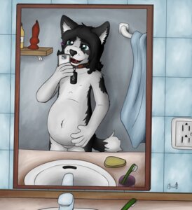 Rating: Explicit Score: 0 Tags: 5_fingers accessory anthro barely_visible_genitalia barely_visible_vulva bathroom belly big_belly biped black_body black_fur black_hair black_lips black_nose black_tail blue_eyes brush canid canine canis casual_nudity cellphone chelsea_chamberlain child collar collar_only collar_tag container cup dildo domestic_dog e621 electronics eyebrows female fingers flat_chested fluffy fluffy_tail fur fuzzywuff genitals hair hair_accessory hand_on_belly hi_res holding_cellphone holding_object holding_phone humanoid_hands inside jewelry karelian_bear_dog knot knotted_dildo lips loli long_hair mammal mirror mirror_selfie multicolored_body multicolored_fur multicolored_tail navel nipples nude open_mouth open_smile phone pink_tongue plug pregnant pubic_mound selfie sex_toy shelf shower signature sink smile snout soap solo spitz standing tail teeth tongue toothbrush towel towel_rack two_tone_body two_tone_fur two_tone_tail underage_pregnancy usb usb_necklace vulva white_belly white_body white_fur white_nipples white_tail young young_anthro User: bunchy7s