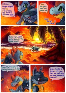 Rating: Safe Score: 0 Tags: anthro beach blue_body blue_fur canid canine comic croconaw dialogue digital_media_(artwork) duo e621 english_text fur generation_2_pokemon generation_4_pokemon green_eyes haychel leon_(haychel) lucario male mammal multiple_scenes nintendo outside pokemon pokemon_(species) pokemon_mystery_dungeon red_eyes seaside slydragoon16 spike_chunsoft text vagus_(haychel) water User: bunchy7s