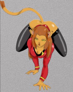 Rating: Questionable Score: 0 Tags: all_fours anthro bottomless breasts brown_hair butt caitian cleavage clothed clothing crawling e621 felid female hair high-angle_view humanoid_face inspector97 legwear lips looking_at_viewer looking_up m'ress mammal solo star_trek star_trek_the_animated_series stockings tail thigh_highs uniform yellow_eyes User: bunchy7s