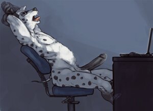 Rating: Explicit Score: 0 Tags: anthro arms_above_head balls biped black_penis boulevard canid canine canis computer dalmatian dexdoggy domestic_dog e621 electronics erection eyes_closed eyewear genitals hands_behind_head humanoid_genitalia humanoid_penis laptop male mammal nude open_mouth penis raised_arm short_tail sitting solo tail tongue tongue_out yawn User: bunchy7s