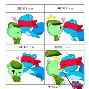 Rating: Safe Score: 0 Tags: 1:1 anthro bear blush bodily_fluids censored clothing creative_censorship digital_media_(artwork) duo_focus e621 eyes_closed fan_character flippy_(htf) fliqpy_(htf) flying_squirrel group happy_tree_friends hat headgear headwear heart_symbol hi_res kiro247 kissing male mammal membrane_(anatomy) military one_eye_closed patagium pointer rodent sciurid splendid_(htf) splendont_(htf) sweat sweatdrop tail User: bunchy7s
