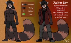 Rating: Safe Score: 0 Tags: 5_fingers 5_toes ailurid anthro black_clothing black_hair black_shirt black_topwear black_underwear boots bottomwear boxers_(clothing) clothed clothing e621 english_text eye_patch eyewear feet fingers flat_colors footwear front_view fur green_eyes hair hindpaw jewelry long_hair long_tail male mammal model_sheet necklace off/on pants paws ponytail red_panda shirt shoes signature solo tail text toes topless topwear underwear unknown_artist unknown_artist_signature zaldin_urn User: bunchy7s