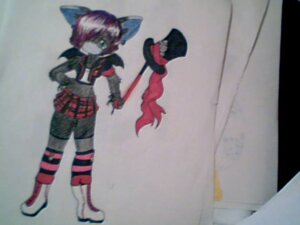 Rating: Safe Score: 0 Tags: 4:3 alternative_fashion anthro bat biped bottomwear clothed clothing dezi dezi_(character) e621 female grandfathered_content j-fashion mammal plaid skirt solo standing traditional_media_(artwork) visual_kei User: bunchy7s