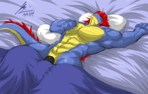 Rating: Explicit Score: 0 Tags: 2014 abs anthro arm_above_head athletic bed bedding biceps big_muscles big_penis biped black_penis blanket blue_body blue_skin bulge dragon e621 eyes_closed flaccid furniture genitals hair lying male muscular muscular_anthro muscular_male mythological_creature mythological_scalie mythology nude on_back open_mouth pecs penis pillow pose red_hair reptile scales scalie sleeping solo tail thick_penis tongue yellow_body yellow_skin yongdasom User: bunchy7s